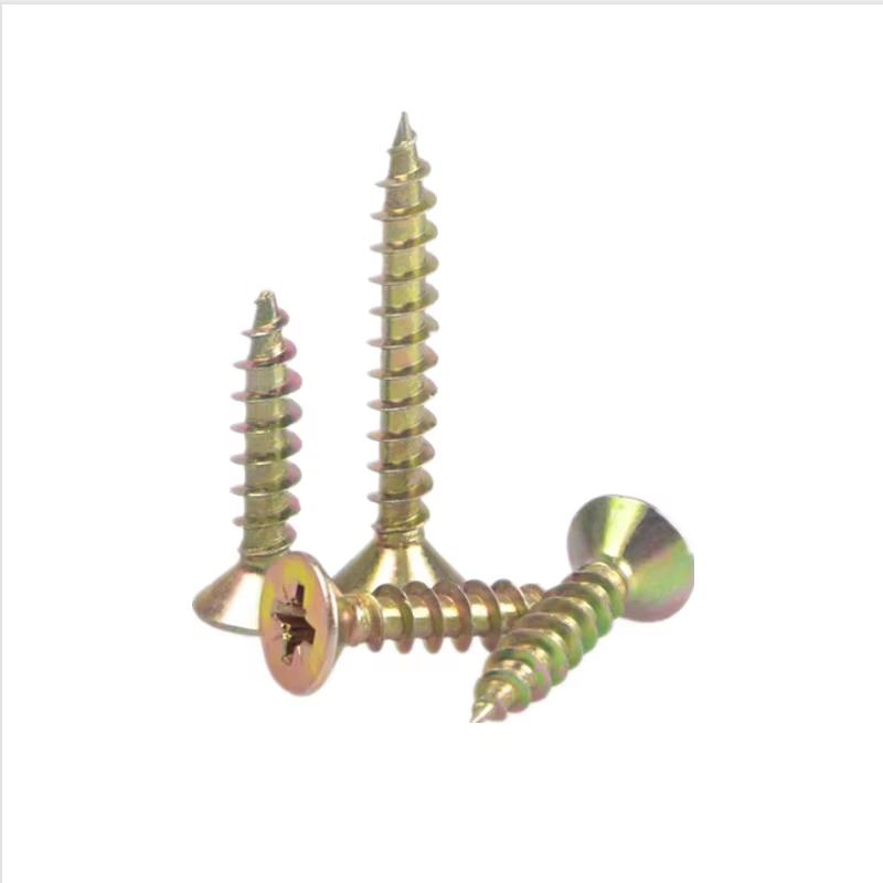 Cross Recessed Flat Head Fibreboard Chipboard Screws Color Zinc Coated Countersunk Self Tapping Wood Screw - Image 5