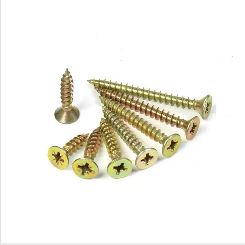 Cross Recessed Flat Head Fibreboard Chipboard Screws Color Zinc Coated Countersunk Self Tapping Wood Screw - Image 3