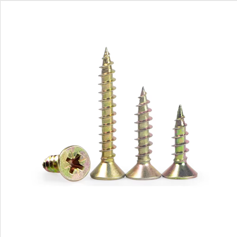 Cross Recessed Flat Head Fibreboard Chipboard Screws Color Zinc Coated Countersunk Self Tapping Wood Screw - Image 6